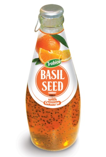 Basil seed with orange flavor 290ml